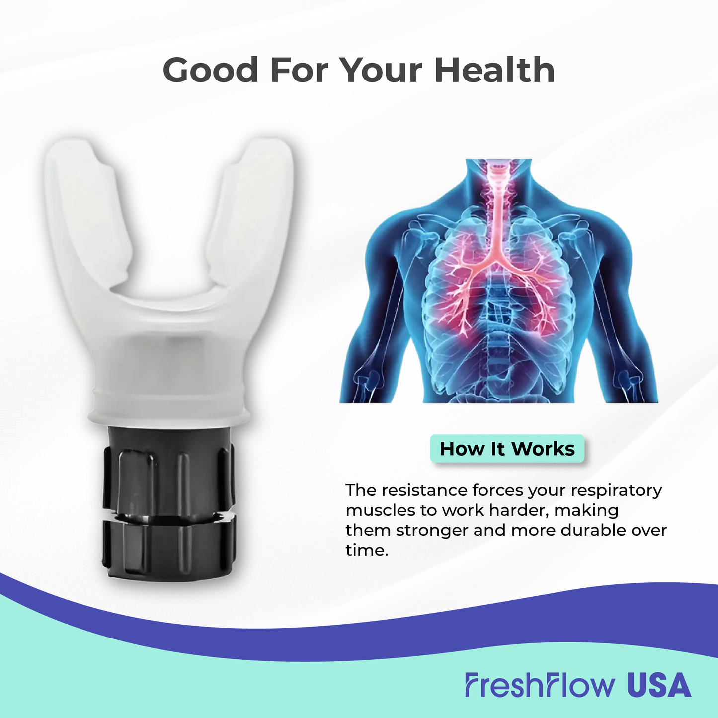 FreshFlow™ USA OxyBoost Breathing Trainer